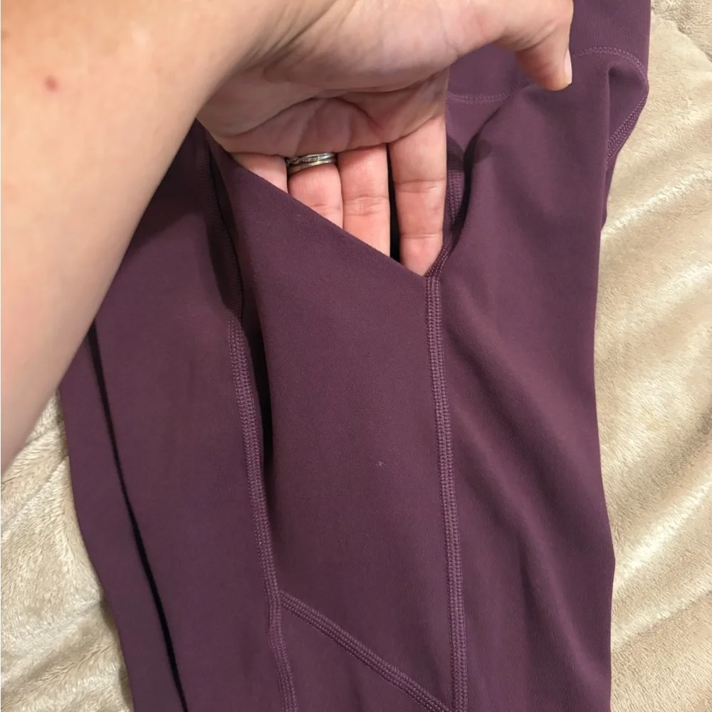 Fabletics Kids Purple Leggings - Picture 2 of 5